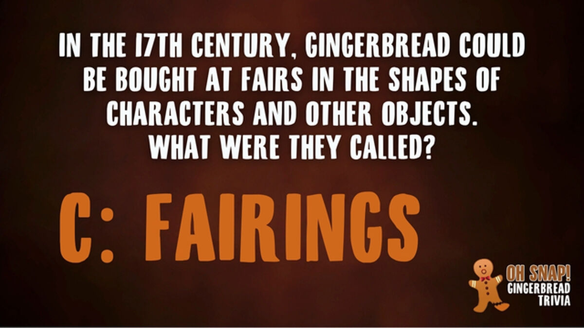 Oh Snap! Gingerbread Trivia image number null